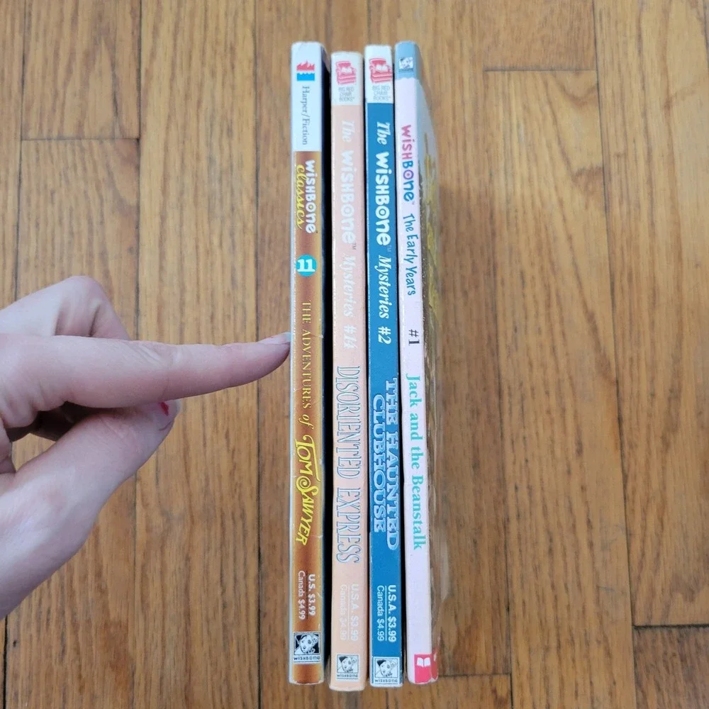 Wishbone Classics Tom Sawyer Jack Beanstalk Paperback‎ Book Kids Gift Literature